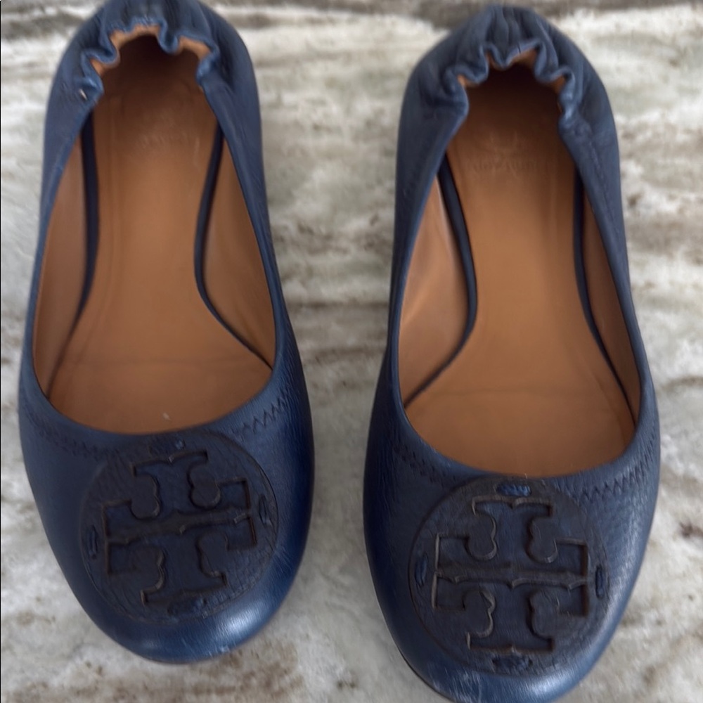 Tory Burch Women's Blue Ballet Flats